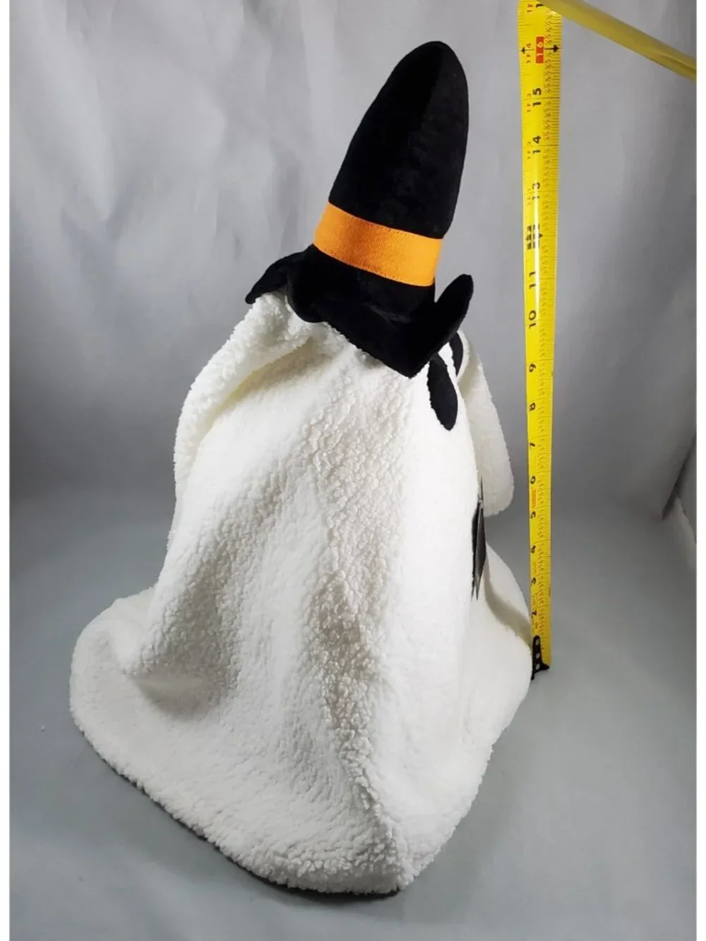 Ghost Pillow w/ Witches Hat & Sherpa Tunic Halloween Decoration New with Tag 16